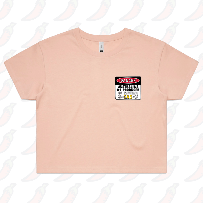 S / Pink Australian Gas Producer 💨 – Women's Crop Top