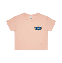 S / Pink CBF ⛺🚤🎣 - Women's Crop Top