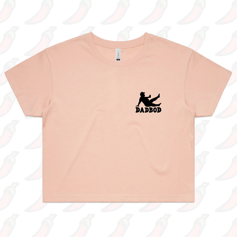 S / Pink Dad Bod 💪 – Women's Crop Top