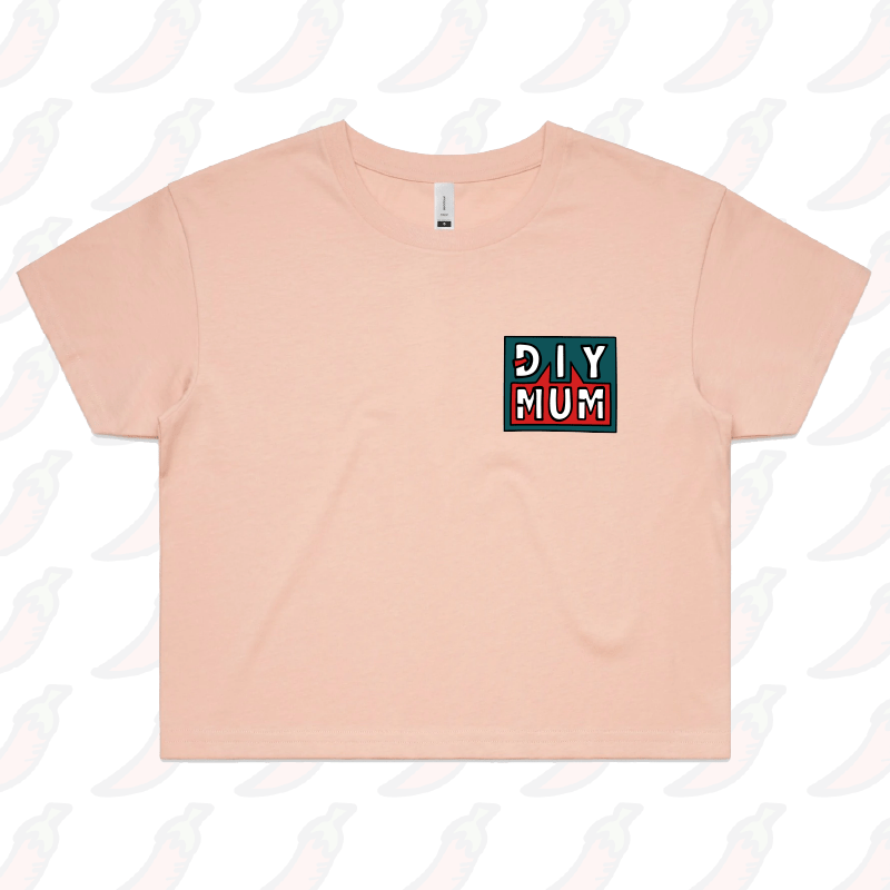 S / Pink DIY Mum 🔨 –  Women's Crop Top