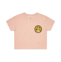 S / Pink Dogecoin 🚀 - Women's Crop Top