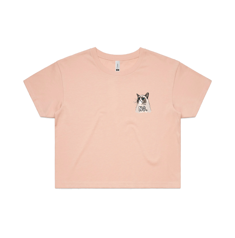 S / Pink GRUMPY CAT! 😾 - Women's Crop Top