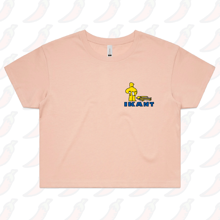 S / Pink IKant 🪛 – Women's Crop Top