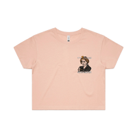 S / Pink It's 5 o'clock Somewhere ⌚ - Women's Crop Top