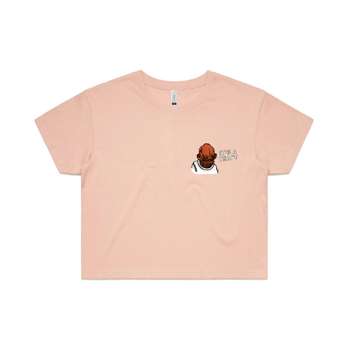 S / Pink IT'S A TRAP ❗ - Women's Crop Top