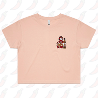 S / Pink Jim’s Beam 🥃👍 – Women's Crop Top