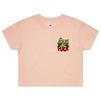 S / Pink Jolly As 🎄🌟 – Women's Crop Top