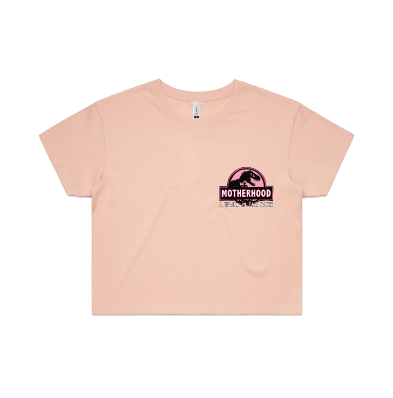 S / Pink Jurassic Mum 🦖 - Women's Crop Top