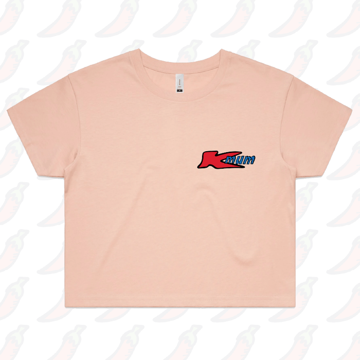 S / Pink KMum 🛒 – Women's Crop Top