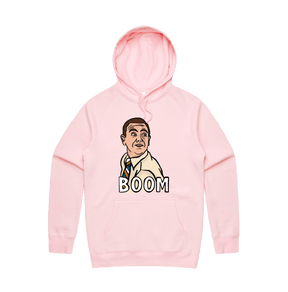 S / Pink / Large Front Design Boom Boyle 🚨 - Unisex Hoodie
