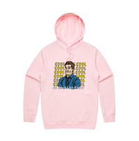 S / Pink / Large Front Design Cool Cool Cool 👮‍♂️ - Unisex Hoodie