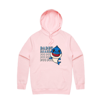 S / Pink / Large Front Design Daddy Shark 🦈 - Unisex Hoodie