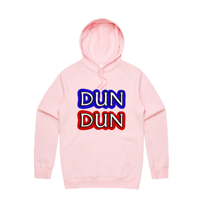 S / Pink / Large Front Design Dun Dun 🚔 - Unisex Hoodie