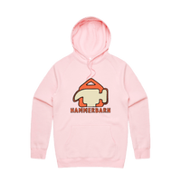 S / Pink / Large Front Design Hammerbarn 🔨 - Unisex Hoodie