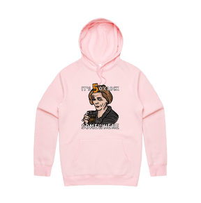 S / Pink / Large Front Design It's 5 o'clock Somewhere ⌚ - Unisex Hoodie
