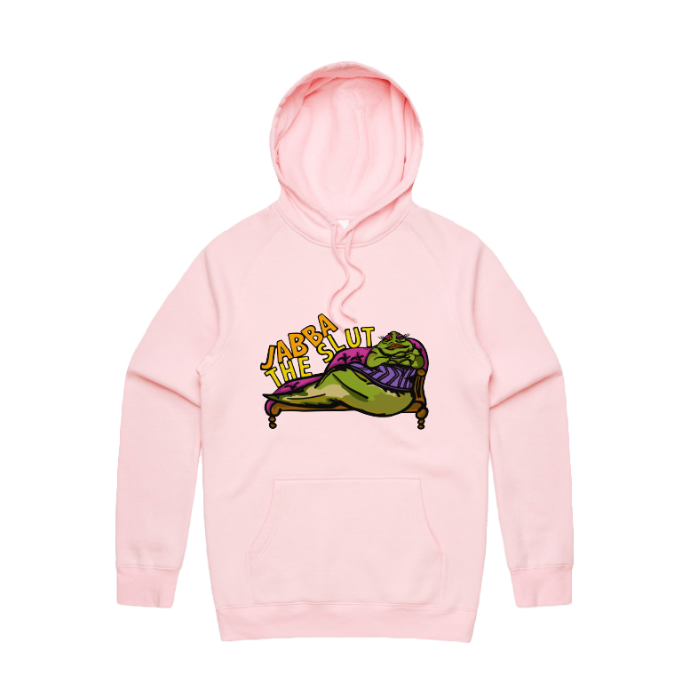 S / Pink / Large Front Design Jabba The Slut ⛓️ - Unisex Hoodie