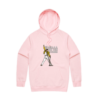 S / Pink / Large Front Design Mummaaaaa 🎙️ - Unisex Hoodie