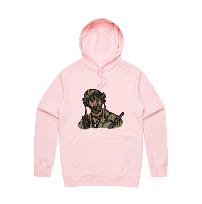 S / Pink / Large Front Design Never Go Full Retard 💥 - Unisex Hoodie
