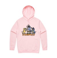 S / Pink / Large Front Design Stumpfest 🪓 - Unisex Hoodie