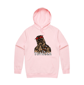 S / Pink / Large Front Design Tupacca ✊🏾 - Unisex Hoodie