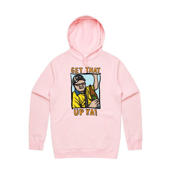 S / Pink / Large Front Design VB Longneck 👍 - Unisex Hoodie