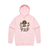 S / Pink / Large Front Design Vote for Pedro 👓 - Unisex Hoodie