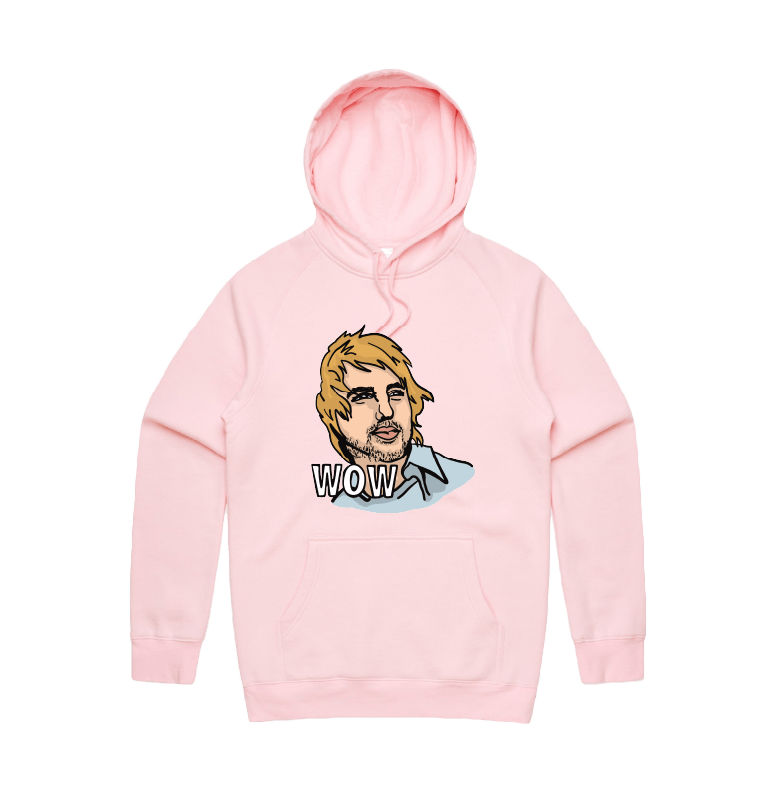 S / Pink / Large Front Design Wow 😲 - Unisex Hoodie