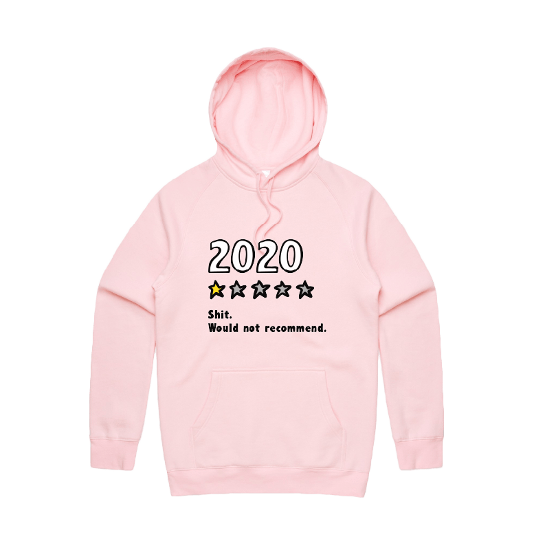 S / Pink / Large Front Print 2020 Review ⭐ - Unisex Hoodie