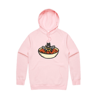 S / Pink / Large Front Print Bat Soup 🦇 - Unisex Hoodie