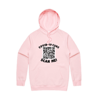 S / Pink / Large Front Print Big Barry UNCENSORED QR Prank 🍆  - Unisex Hoodie