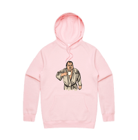S / Pink / Large Front Print Big Ed (90 Day Fiance) 🛺 - Unisex Hoodie