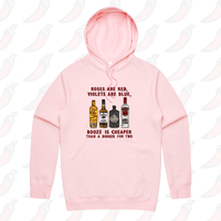 S / Pink / Large Front Print Boozy Date Night 🍸 - Unisex Hoodie