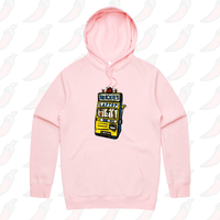 S / Pink / Large Front Print Brickie’s Laptop 🎰 - Unisex Hoodie