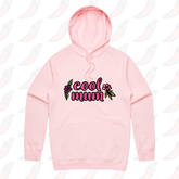S / Pink / Large Front Print Cool Mum 🌷– Unisex Hoodie