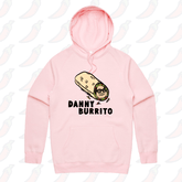 S / Pink / Large Front Print Danny Burrito 🌯 - Unisex Hoodie