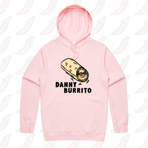S / Pink / Large Front Print Danny Burrito 🌯 - Unisex Hoodie