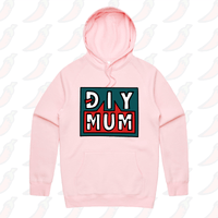 S / Pink / Large Front Print DIY Mum 🔨 – Unisex Hoodie