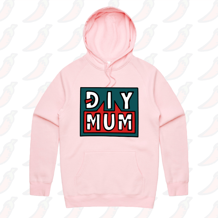 S / Pink / Large Front Print DIY Mum 🔨 – Unisex Hoodie
