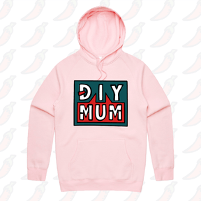 S / Pink / Large Front Print DIY Mum 🔨 – Unisex Hoodie