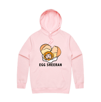 S / Pink / Large Front Print Egg Sheeran 🥚 - Unisex Hoodie