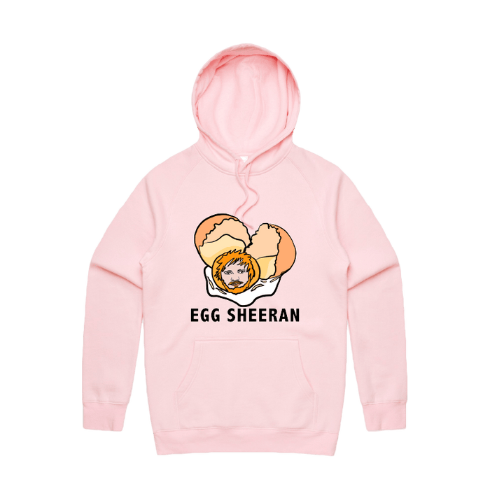 S / Pink / Large Front Print Egg Sheeran 🥚 - Unisex Hoodie