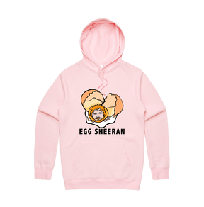 S / Pink / Large Front Print Egg Sheeran 🥚 - Unisex Hoodie
