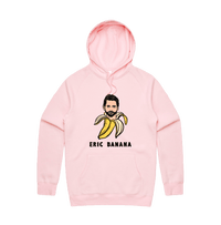 S / Pink / Large Front Print Eric Banana 🍌 - Unisex Hoodie