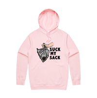 S / Pink / Large Front Print Goon Sack 🍷 - Unisex Hoodie