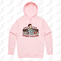 S / Pink / Large Front Print Hasbulla Fight Club 🥊- Unisex Hoodie