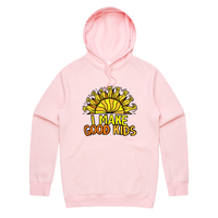 S / Pink / Large Front Print I Make Good Kids 👩‍👧‍👦 - Unisex Hoodie