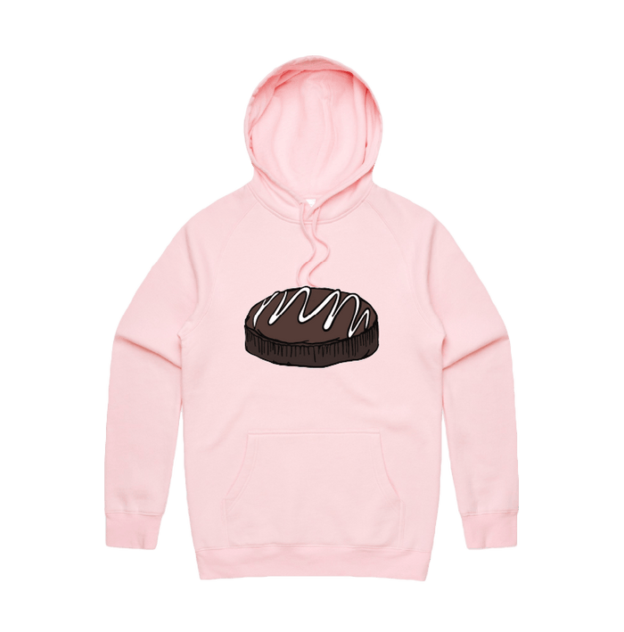 S / Pink / Large Front Print Mud Cake 🎂 - Unisex Hoodie