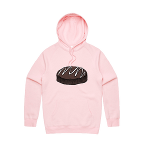 S / Pink / Large Front Print Mud Cake 🎂 - Unisex Hoodie
