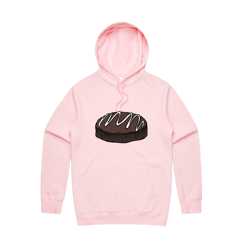 S / Pink / Large Front Print Mud Cake 🎂 - Unisex Hoodie