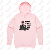 S / Pink / Large Front Print Rick Roll 🎵 - Unisex Hoodie
